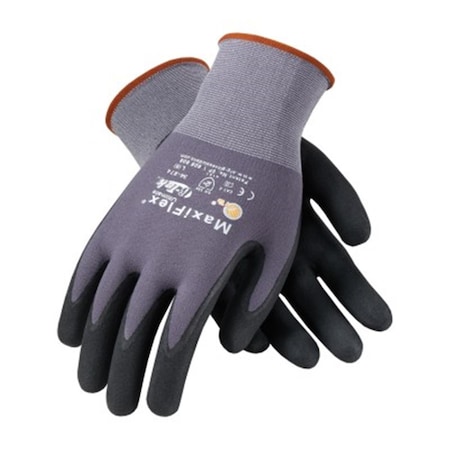 Bouton Optical Maxiflex Ultimate 15G Gry Nylon Shell Blk MicroFoam Glove Large 112-34-874/L